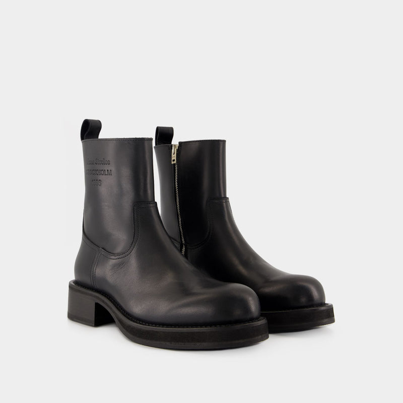 Fn Mn Shoe000280 Ankle Boots - Acne Studios - Leather - Black