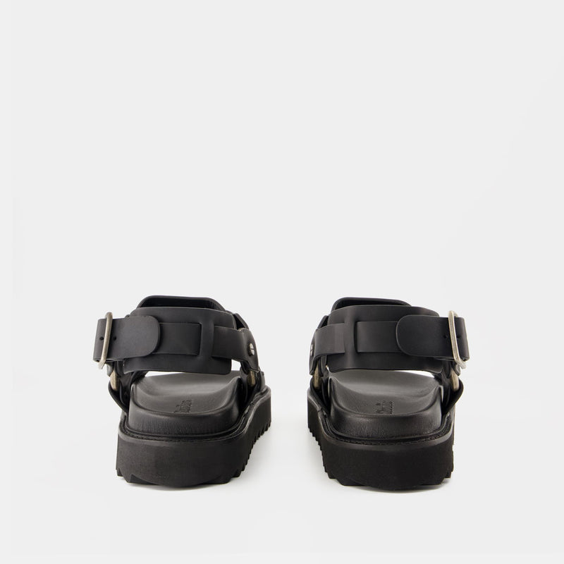 Buckle Sandals - Acne Studios - Leather - Black