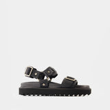 Buckle Sandals - Acne Studios - Leather - Black