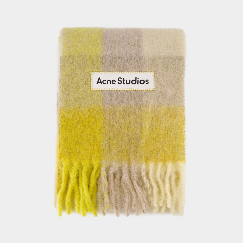 Vally Scarf - Acne Studios - Wool - Beige/Yellow