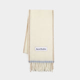 Vally Solid Scarf - Acne Studios - Wool - White