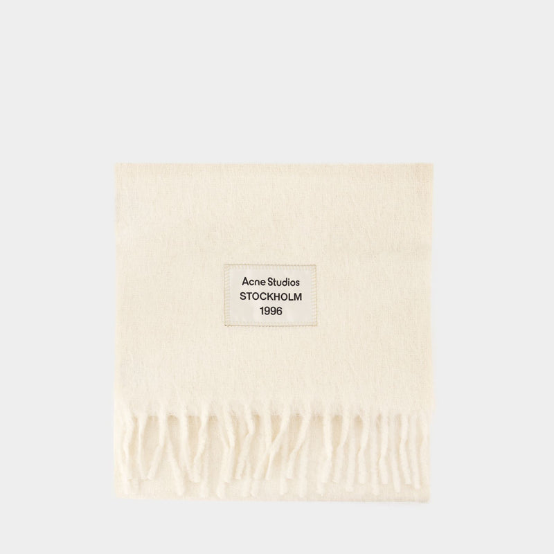 Fn Ux Scar000401 Scarf - Acne Studios - Wool - White