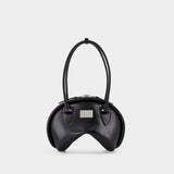 Bowlina Mini Shoulder Bag - Acne Studios - Leather - Black