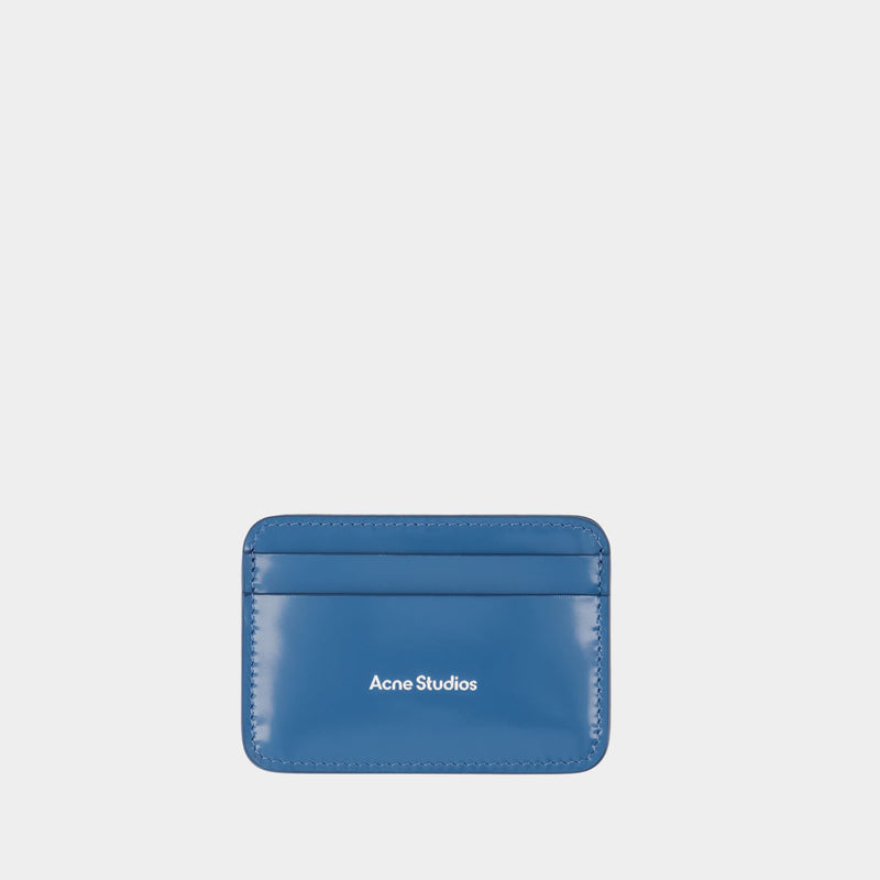 Card Holder - Acne Studios - Leather - Blue