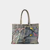 Fn Ux Bags000189 Shopper Bag - Acne Studios - Cotton - Blue