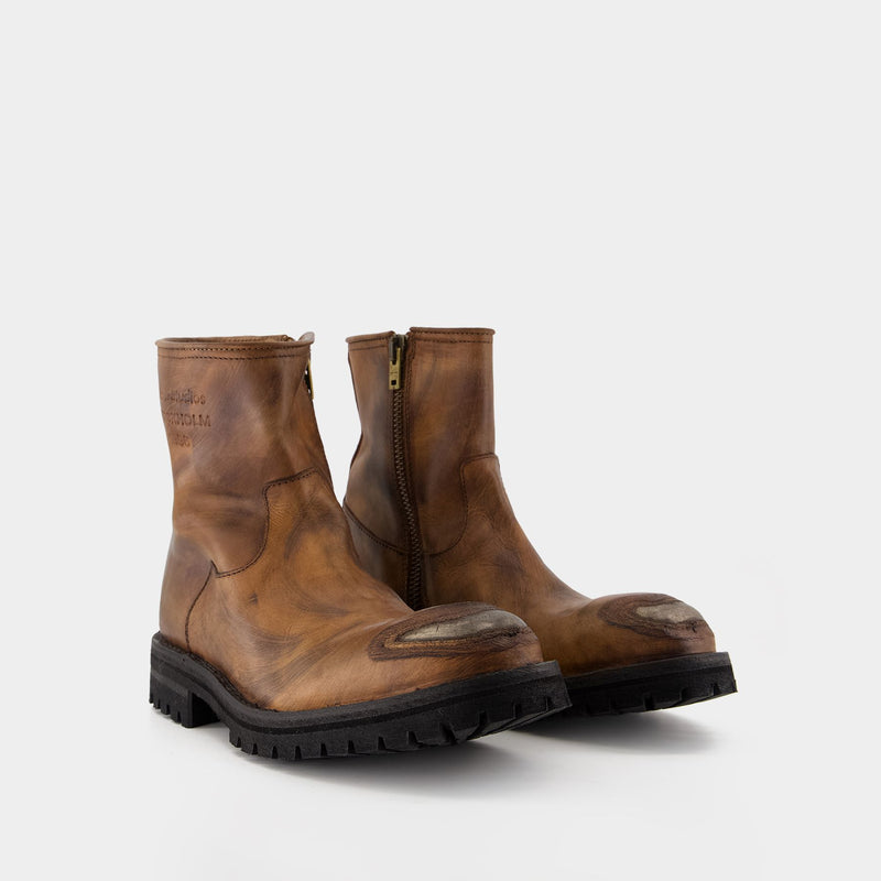 Boots - Acne Studios - Leather - Brown