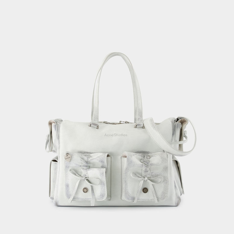 Multipocket Shoulder Bag - Acne Studios - Leather - White