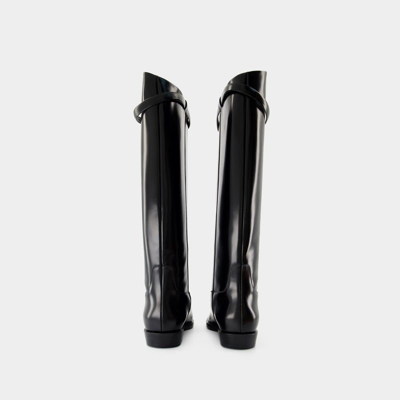 The Riding Boots - TOTEME - Leather - Black