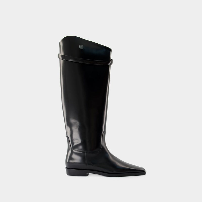 The Riding Boots - TOTEME - Leather - Black