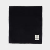 Wide Classic Scarf - TOTEME - Wool - Black