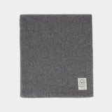 Wide Classic Scarf - TOTEME - Wool - Grey