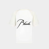 Raglan T-Shirt - Rhude - Cotton - White