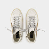 Slide Sneakers - Golden Goose Deluxe Brand - Leather - White