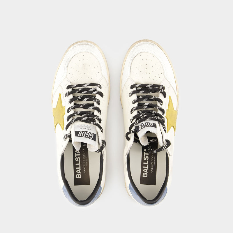 Ball Star Sneakers - Golden Goose Deluxe Brand - Leather - White