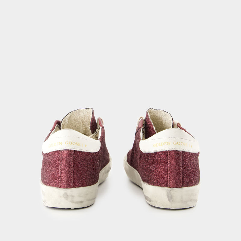 Super Star Sneakers - Golden Goose Deluxe Brand - Synthetic Leather - Burgundy