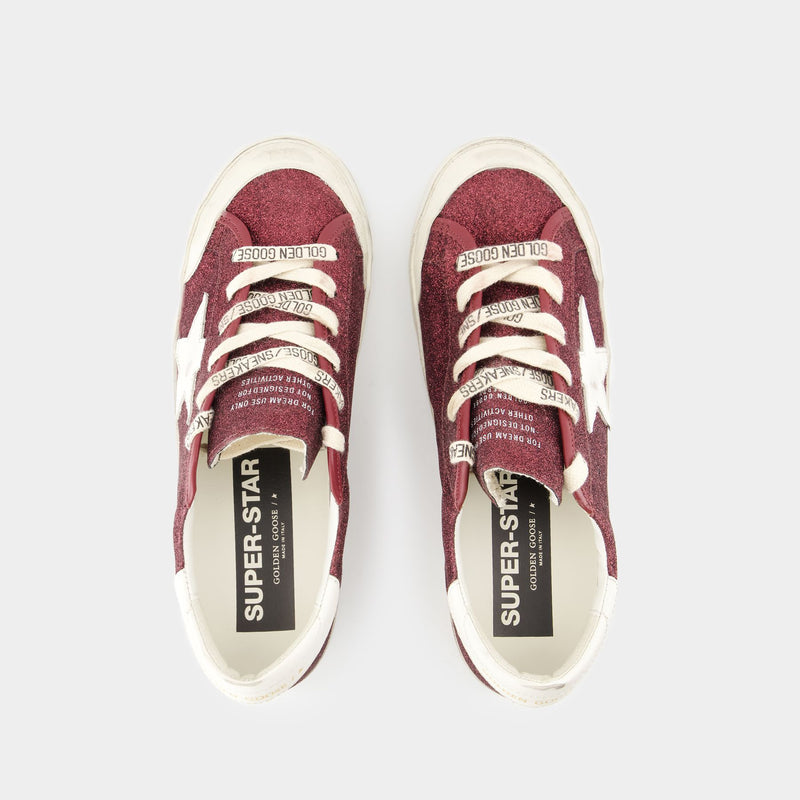 Super Star Sneakers - Golden Goose Deluxe Brand - Synthetic Leather - Burgundy