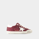 Super Star Sneakers - Golden Goose Deluxe Brand - Synthetic Leather - Burgundy