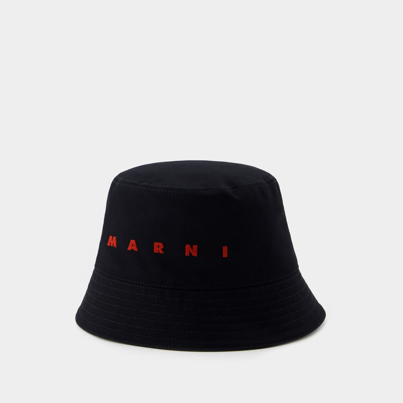 Bucket Hat - Marni - Cotton - Black