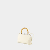 Goji Mini Bamboo Purse - Jil Sander - Leather - Eggshell