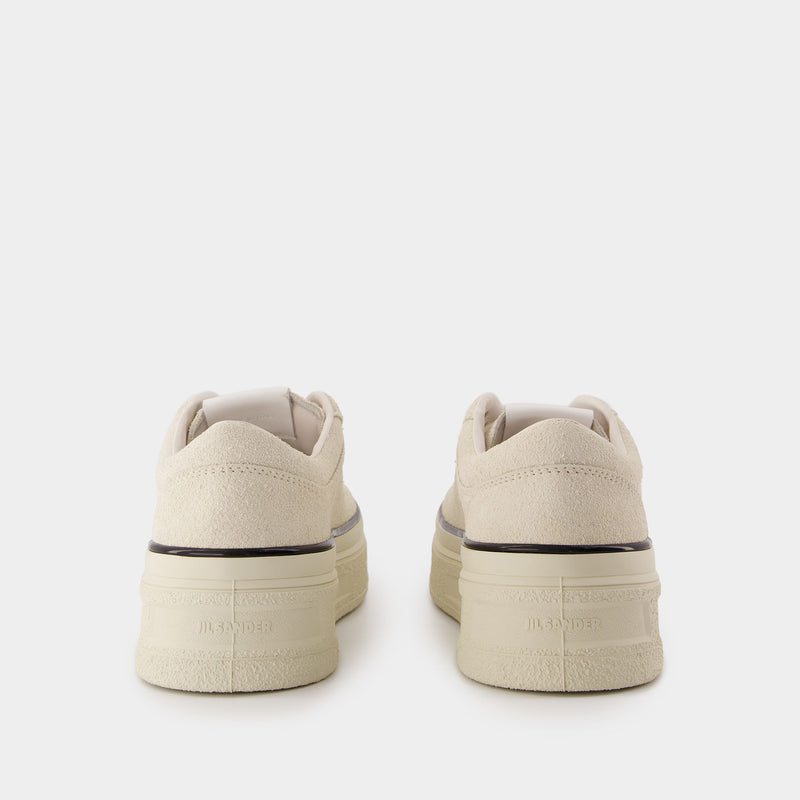 Low Sneakers - Jil Sander - Leather - Porcelain