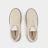 Low Sneakers - Jil Sander - Leather - Porcelain