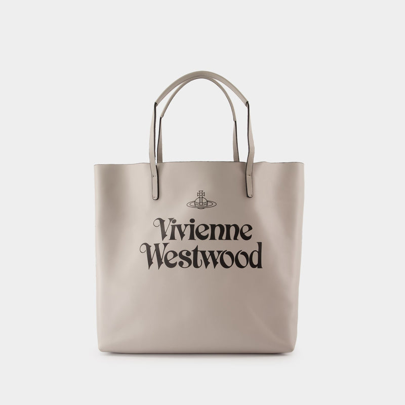 Studio Shopper Bag - Vivienne Westwood - Leather - Grey