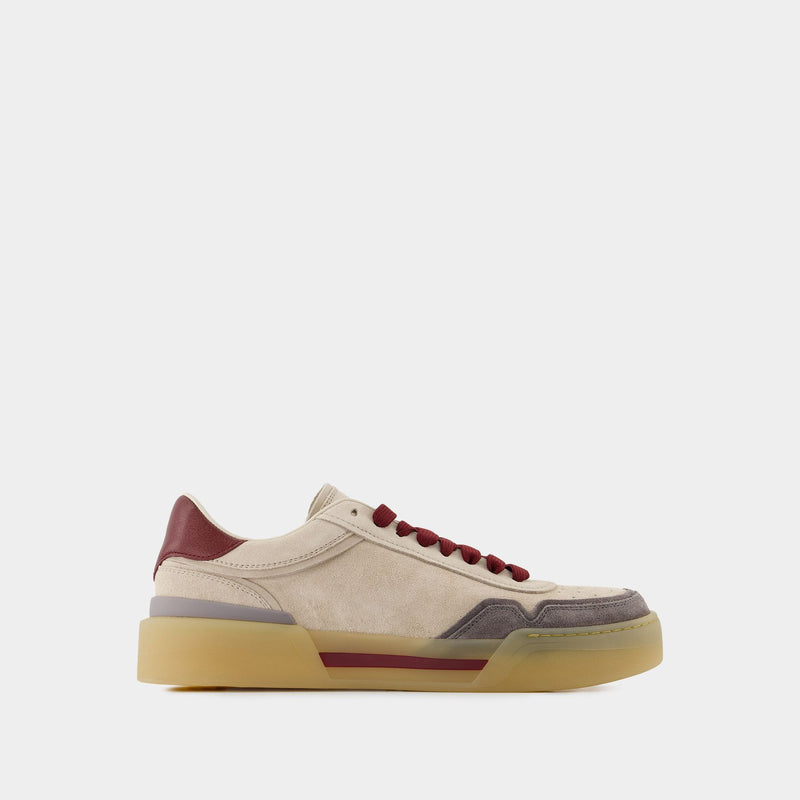 Low Top Sneakers - Dolce&Gabbana - Leather - Beige