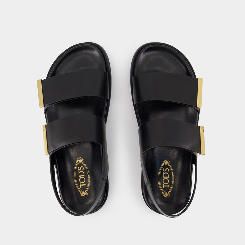 Sandals - Tod's - Leather - Black