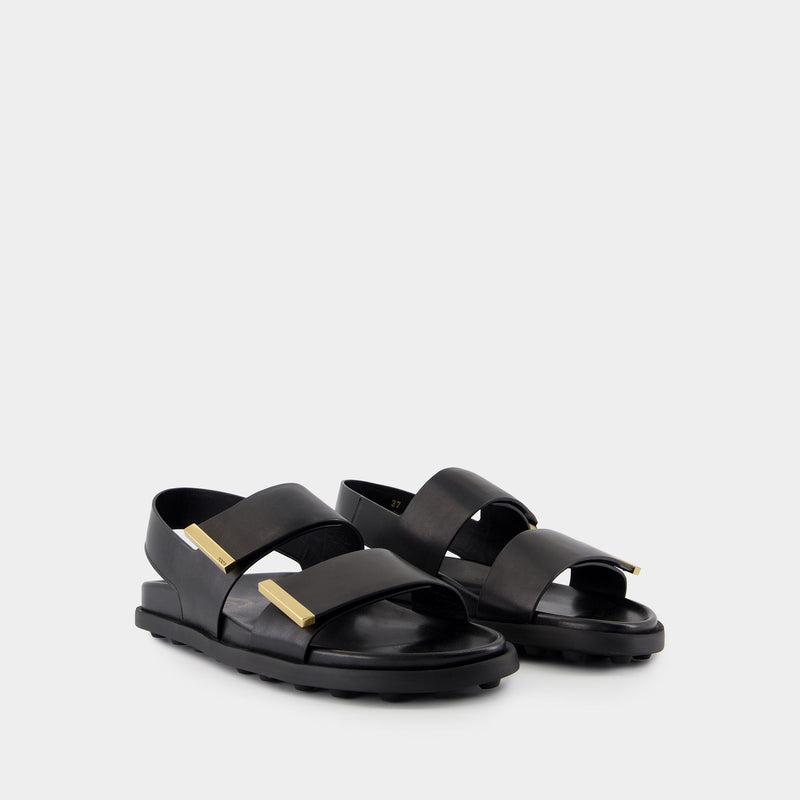 Sandals - Tod's - Leather - Black