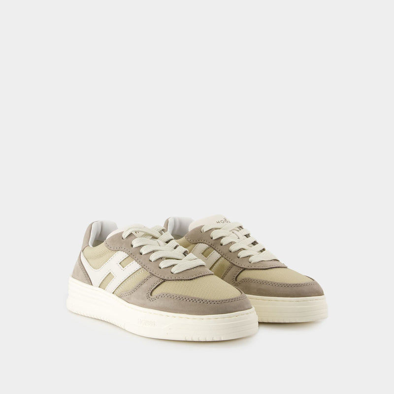 H630 Sneakers - Hogan - Leather - Khaki