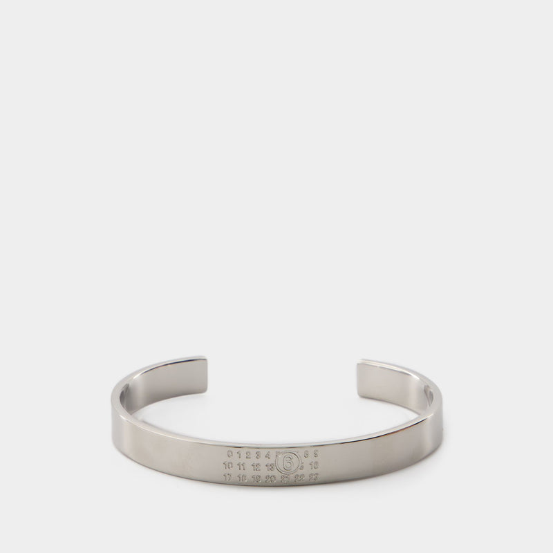 Cuff Bracelet - MM6 Maison Margiela - Metal - Silver