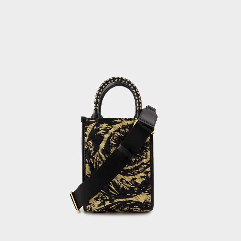 Athena Shopper Bag - Versace - Leather - Black