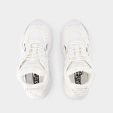 Low Top Sneakers - Versace - Leather - White