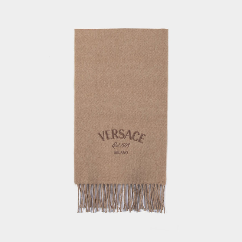 Scarf - Versace - Wool - Beige
