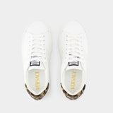 La Greca Sneakers - Versace - Canvas - White