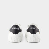 La Greca Sneakers - Versace - Canvas - White