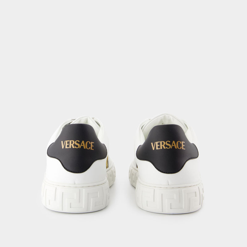 La Greca Sneakers - Versace - Canvas - Black