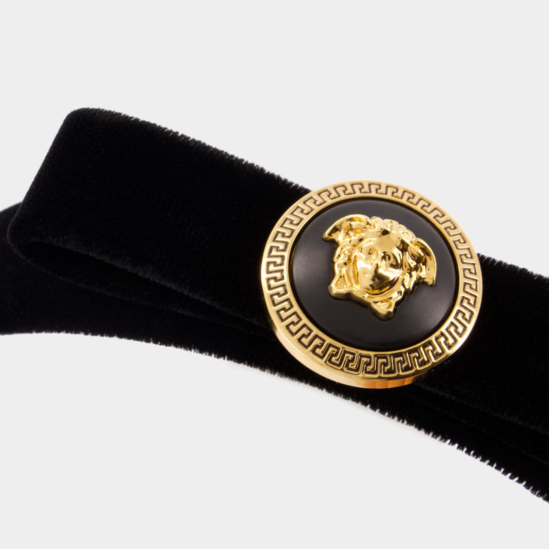 Fiocco Velluto Hair Clips - Versace - Synthetic - Black