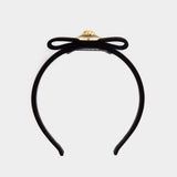 Fiocco Velluto Hair Clips - Versace - Synthetic - Black