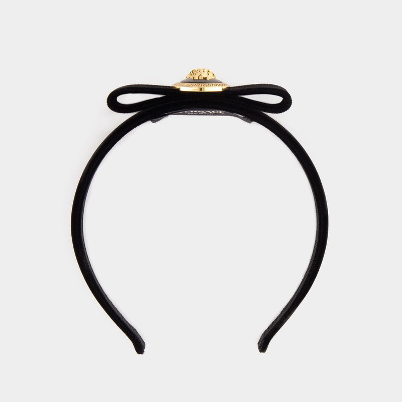 Fiocco Velluto Hair Clips - Versace - Synthetic - Black