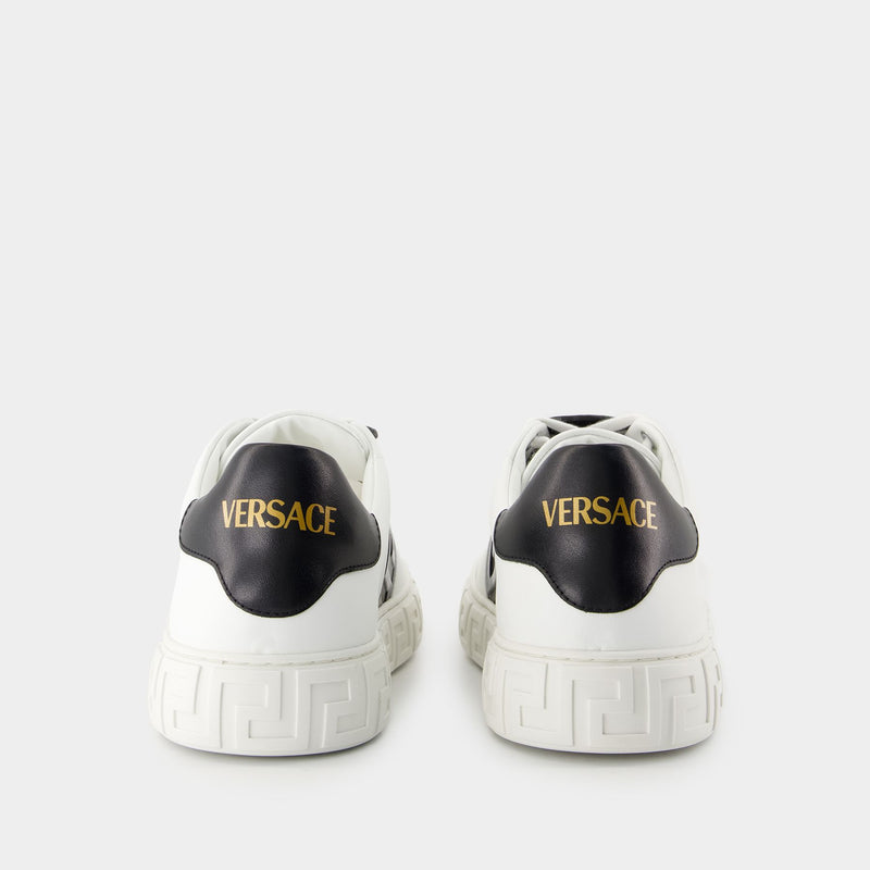 Sneakers - Versace - Leather - White