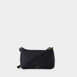 Mini Vitello Shoulder Bag - Versace - Leather - Black