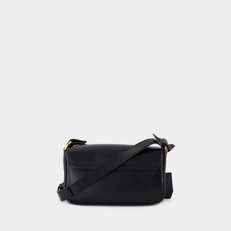 Mini Shoulder Bag - Versace - Leather - Black