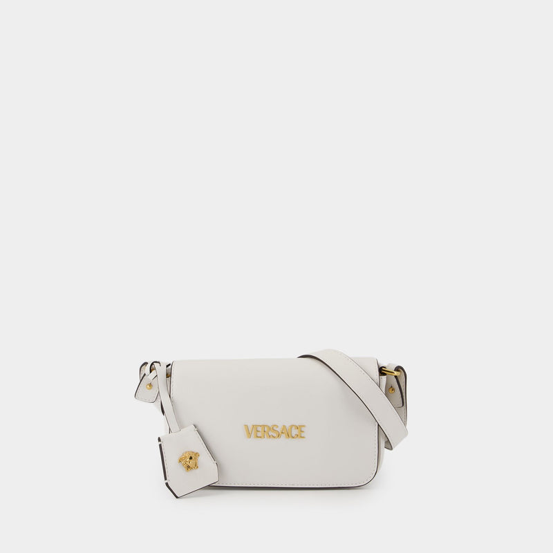 Mini Shoulder Bag - Versace - Leather - White