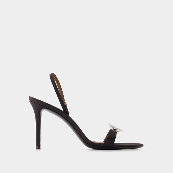 Ludhovica Mignon 90 Sandals - Giuseppe Zanotti - Leather - Black