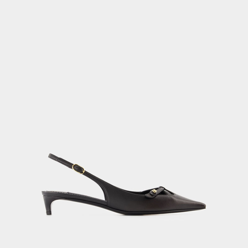 Slingbacks - Dolce&Gabbana - Leather - Black