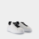 H Stripes Sneakers - Hogan - Leather - White