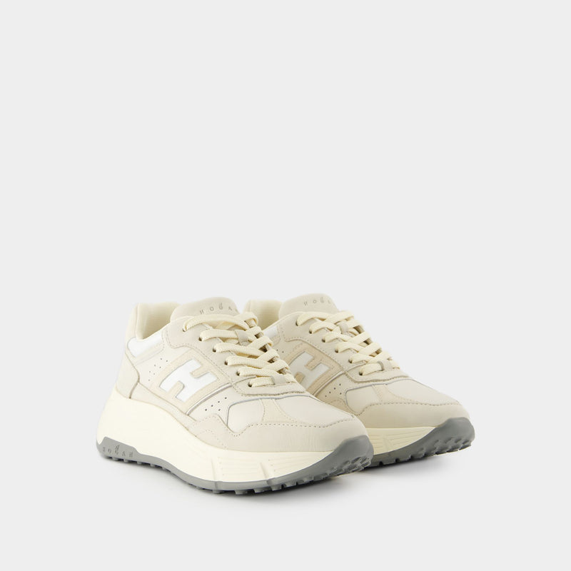 H669 Sneakers - Hogan - Leather - Beige