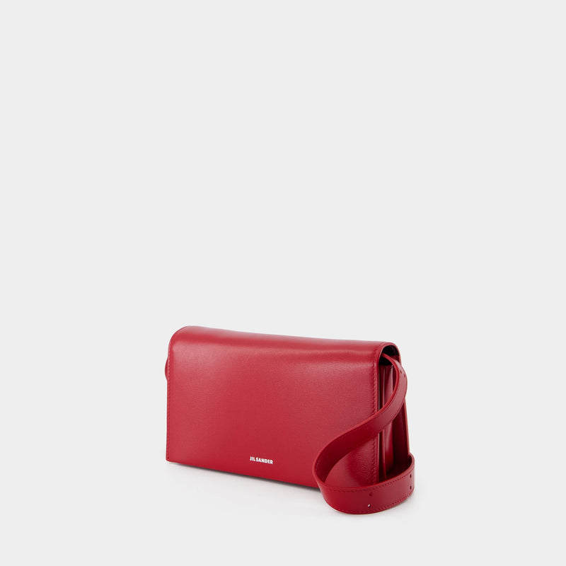 All Day Crossbody - Jil Sander - Leather - Red