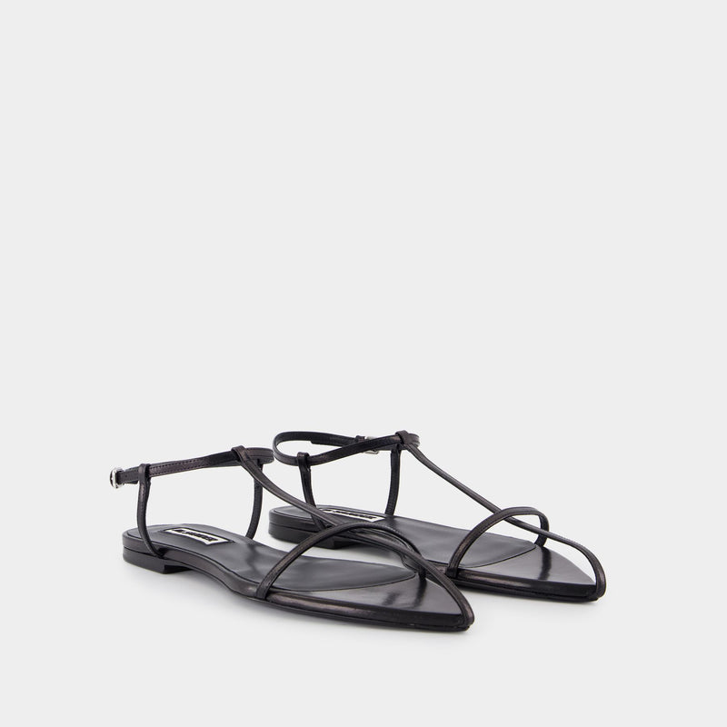 Sandals - Jil Sander - Leather - Black